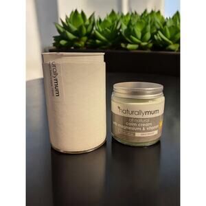 Naturallymum All Natural Calm Cream Unscented Magnesium Vitamin D3 4oz NEW